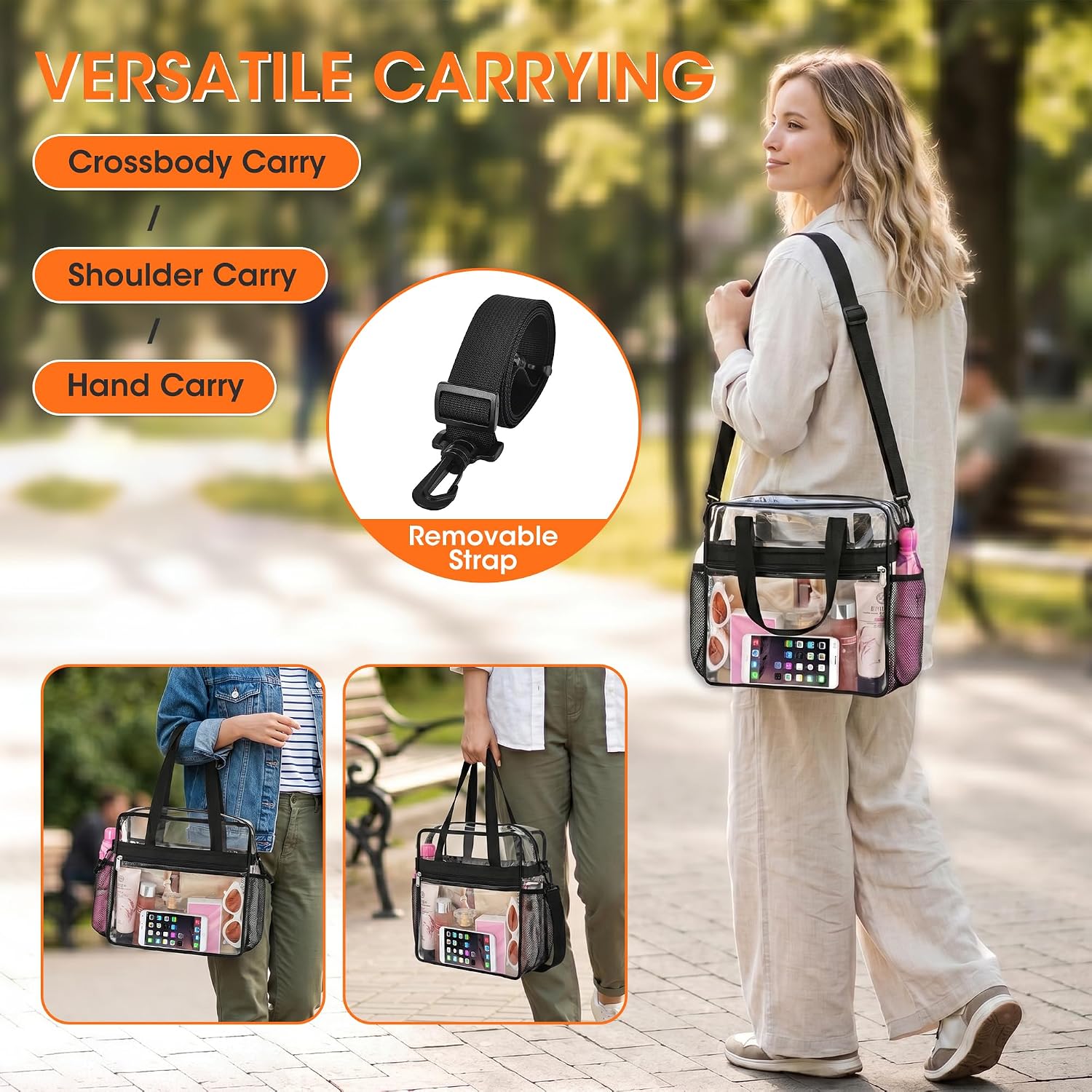 Oraben Clear Tote Bag Clear