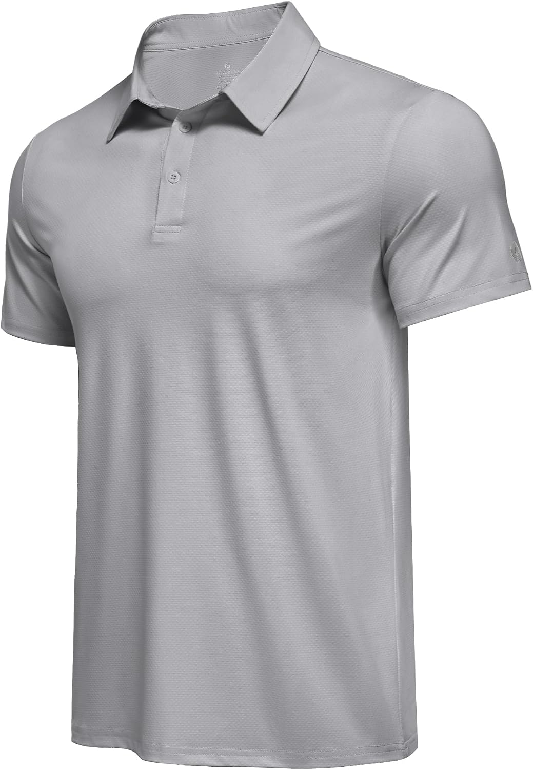 PINSPARK Men's Golf Polo Shirts UPF 50+ Moisture Wicking Collared Shirts