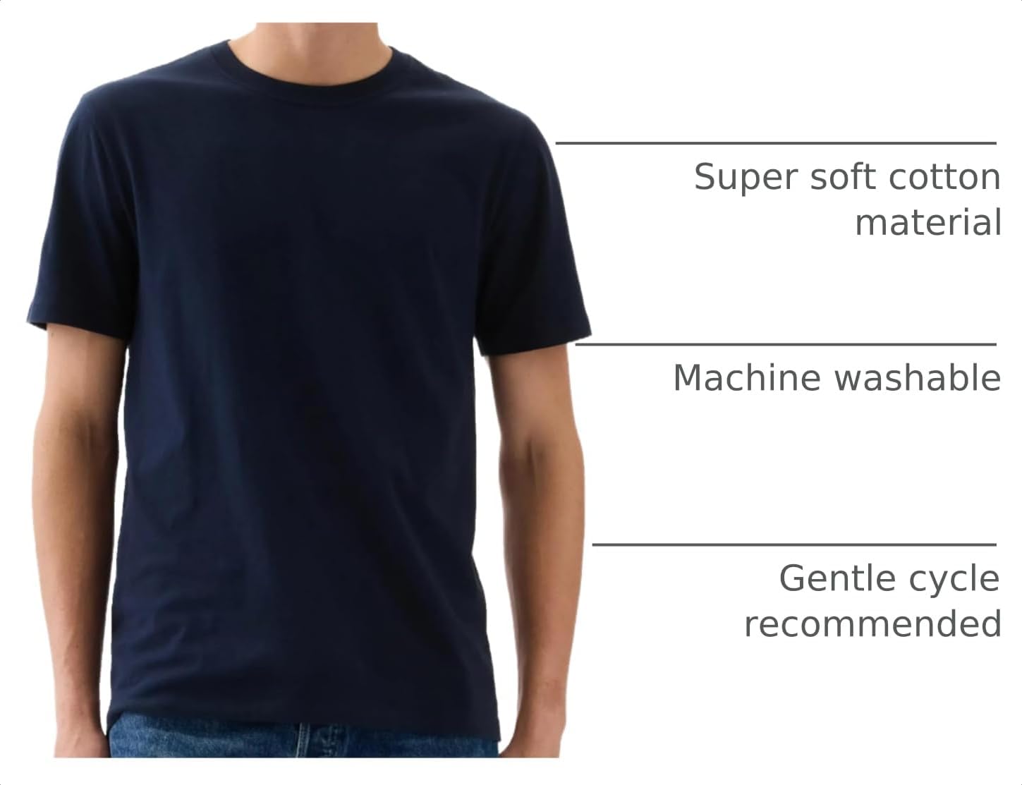 Gap Mens Everyday Soft Crewneck T-Shirt Tee - Image 2