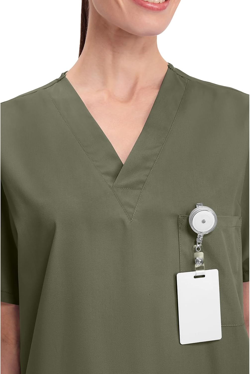 Cherokee WW Originals Scrubs for Women and Men Unisex V-Neck Scrub Top - Image 2
