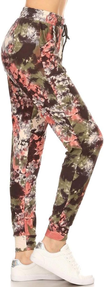 Leggings Depot Women's Jogger Sweatpants with Pockets, Cuffed Track Pants