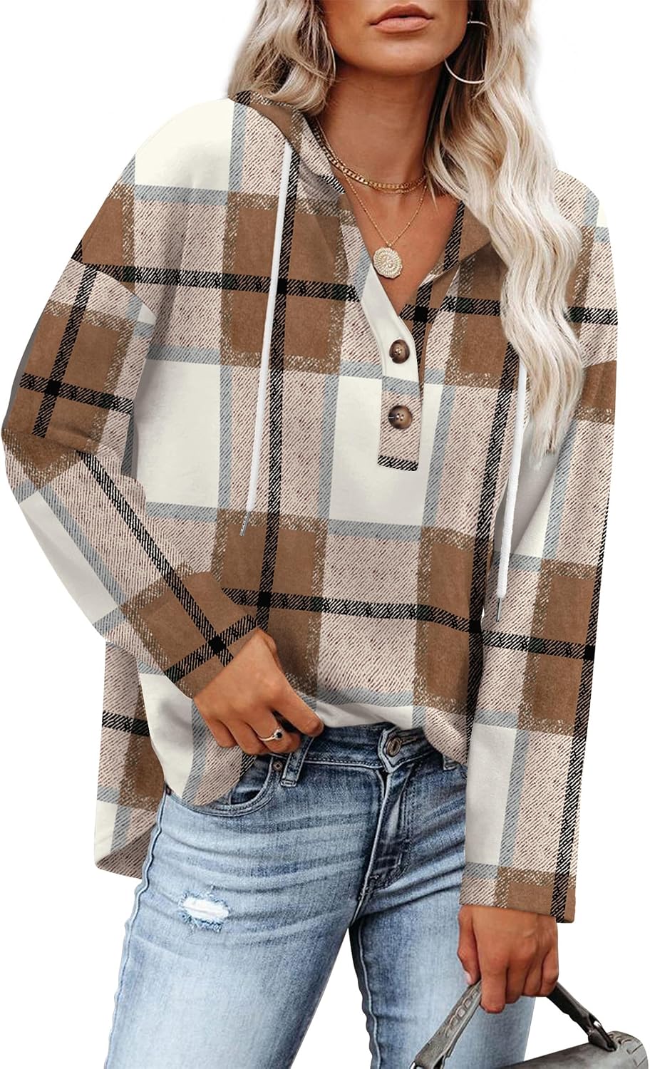 RUMIA Womens Tops V Neck