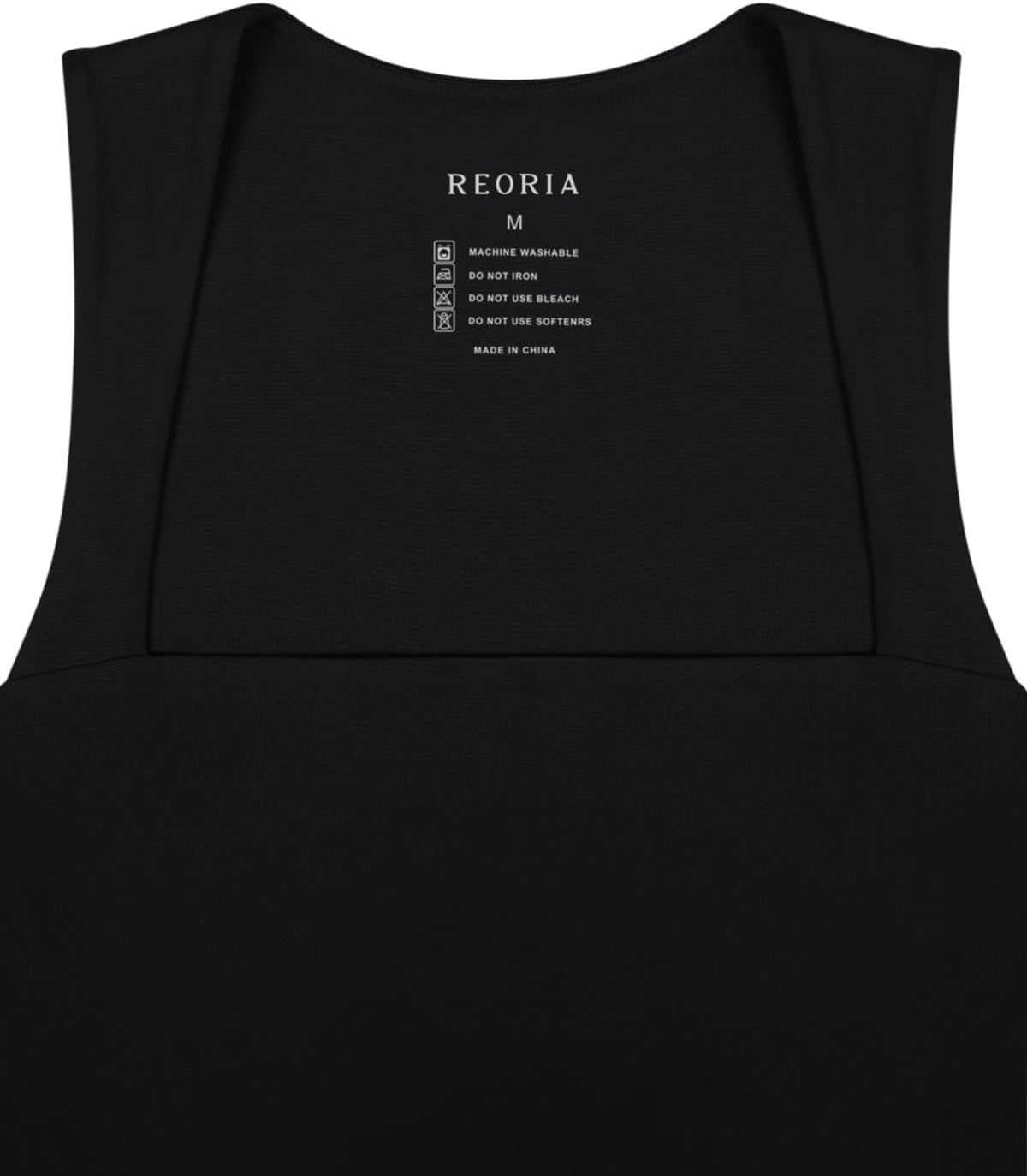 REORIA Butsmooth® Square Neck Double Lined Going Out Crop Tank Top - Image 7