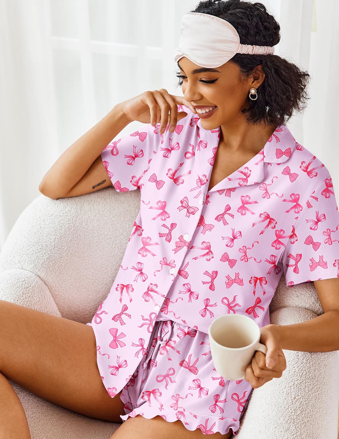 Ekouaer Pajamas Set for Women
