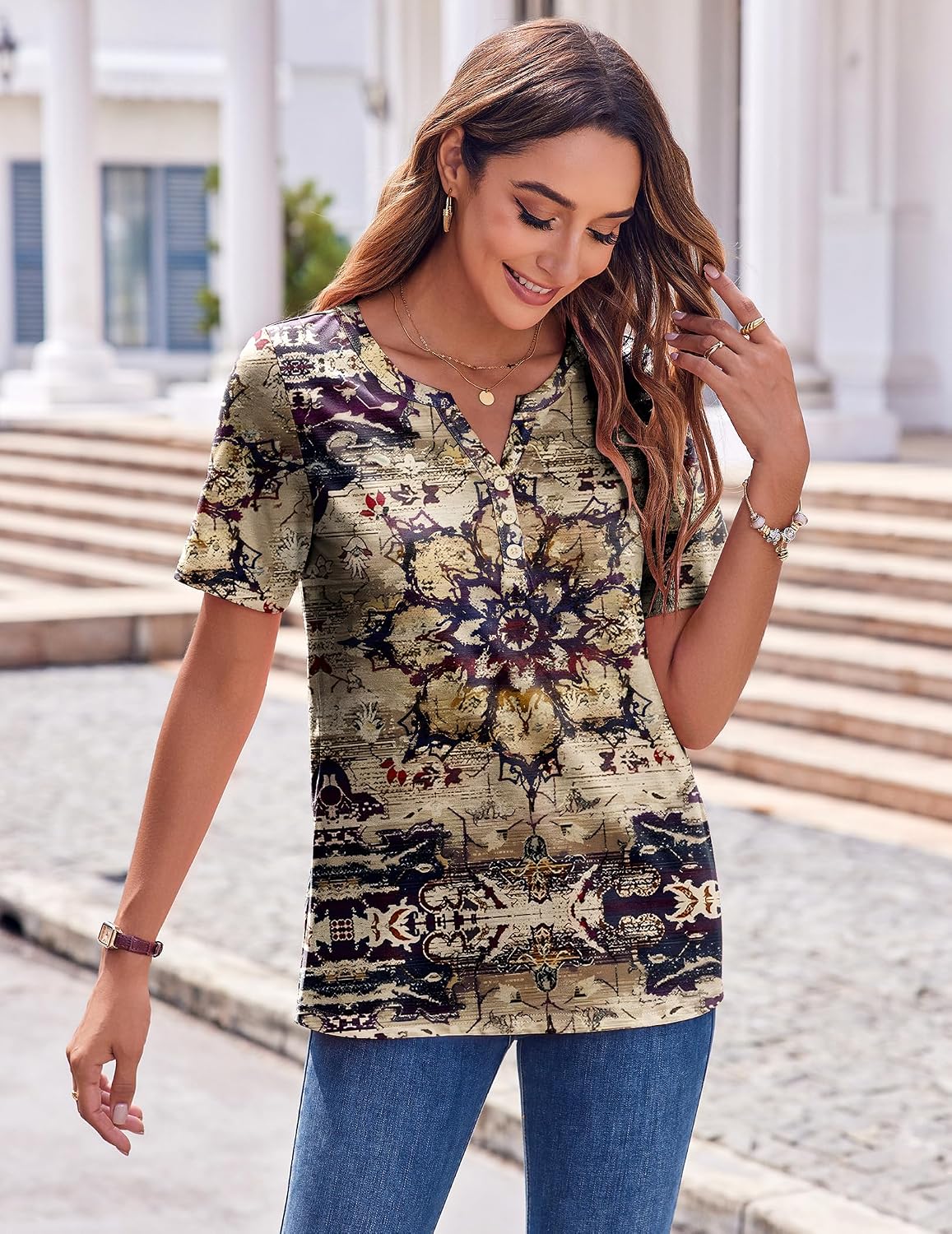 Zeagoo Womens Summer Tops Casual