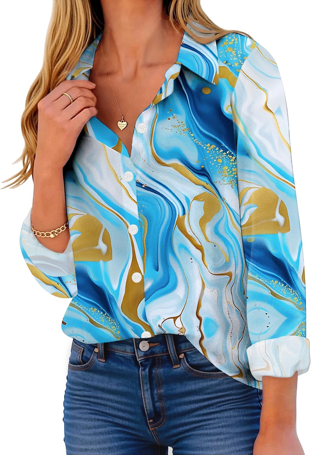 Zeagoo Button Down Shirt Women