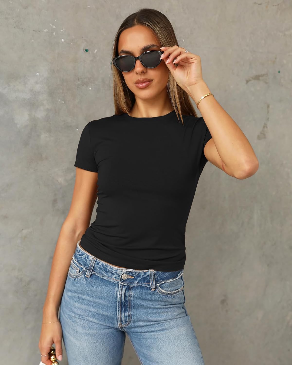 Abardsion Women's Casual Basic Slim Fit T Shirts - Image 2