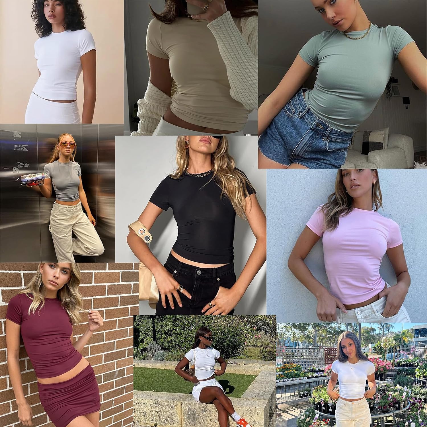 Abardsion Women's Casual Basic Slim Fit T Shirts - Image 7