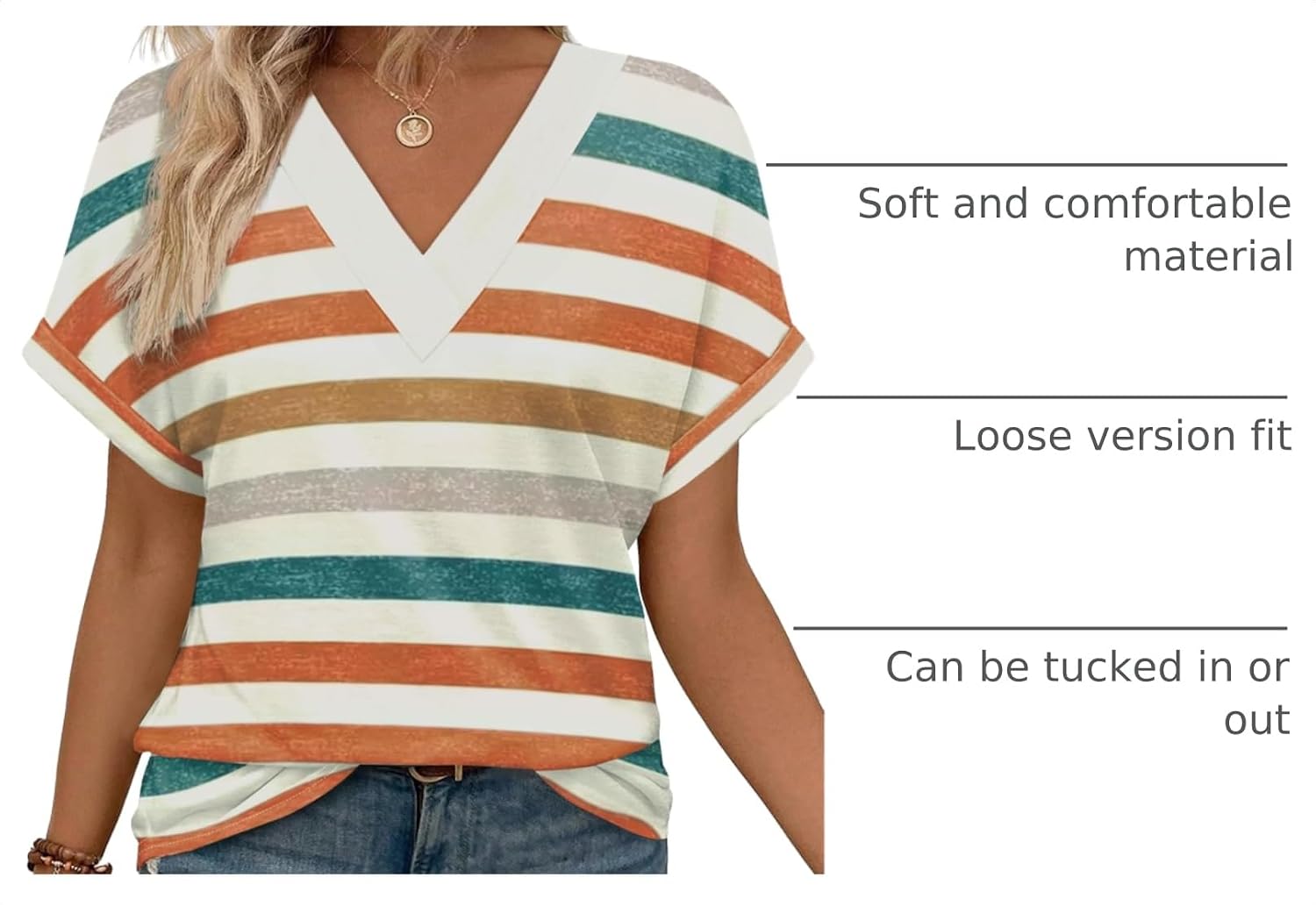 WIHOLL Womens Summer Tops Short
