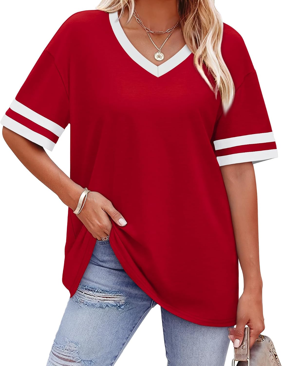 WIHOLL Womens T Shirts Loose