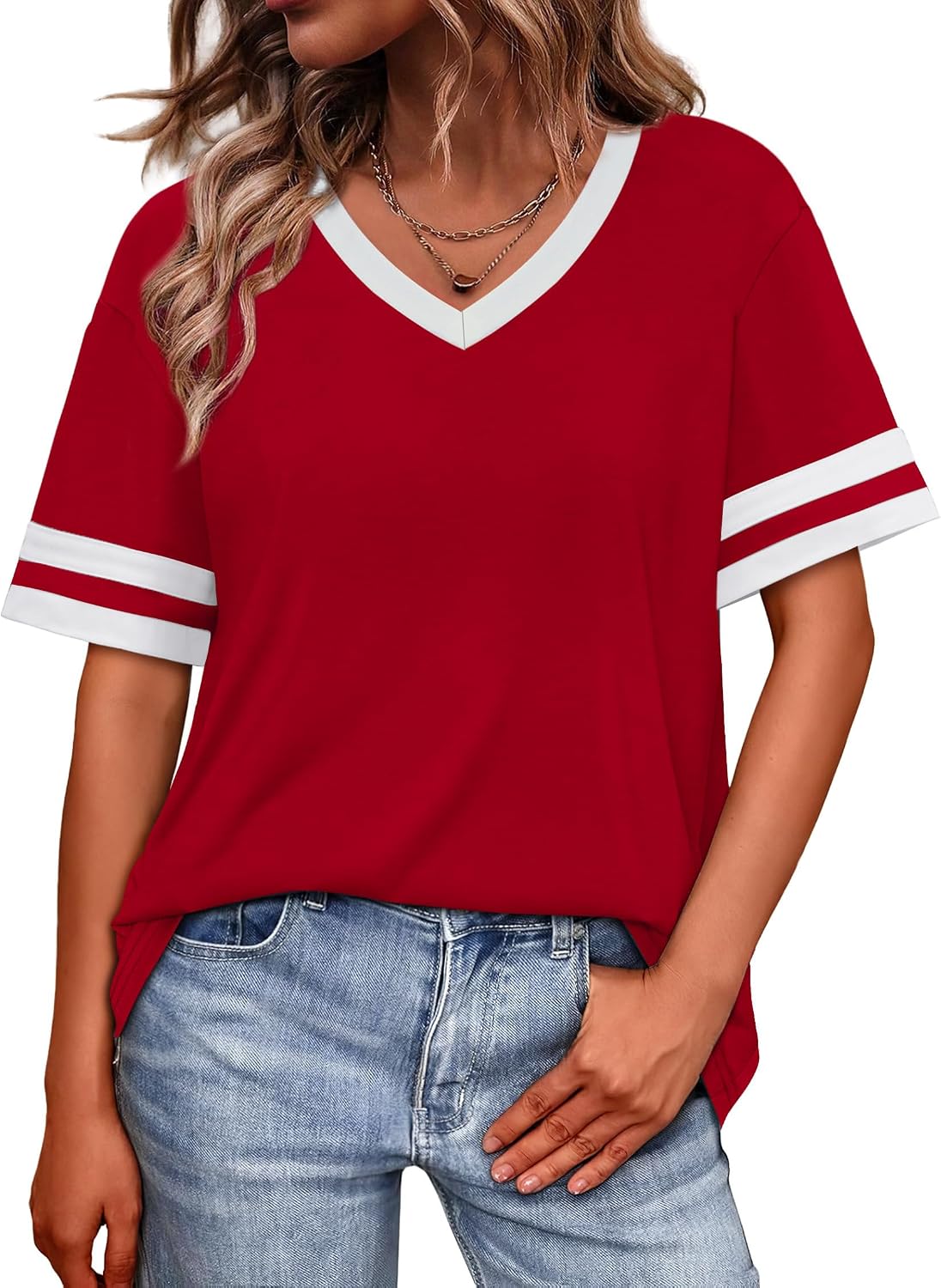 WIHOLL Womens T Shirts Loose
