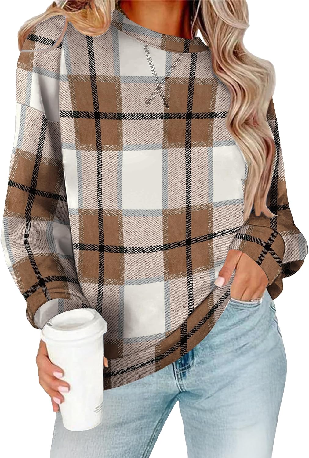 RUMIA Women's Crew Neck Sweatshirt