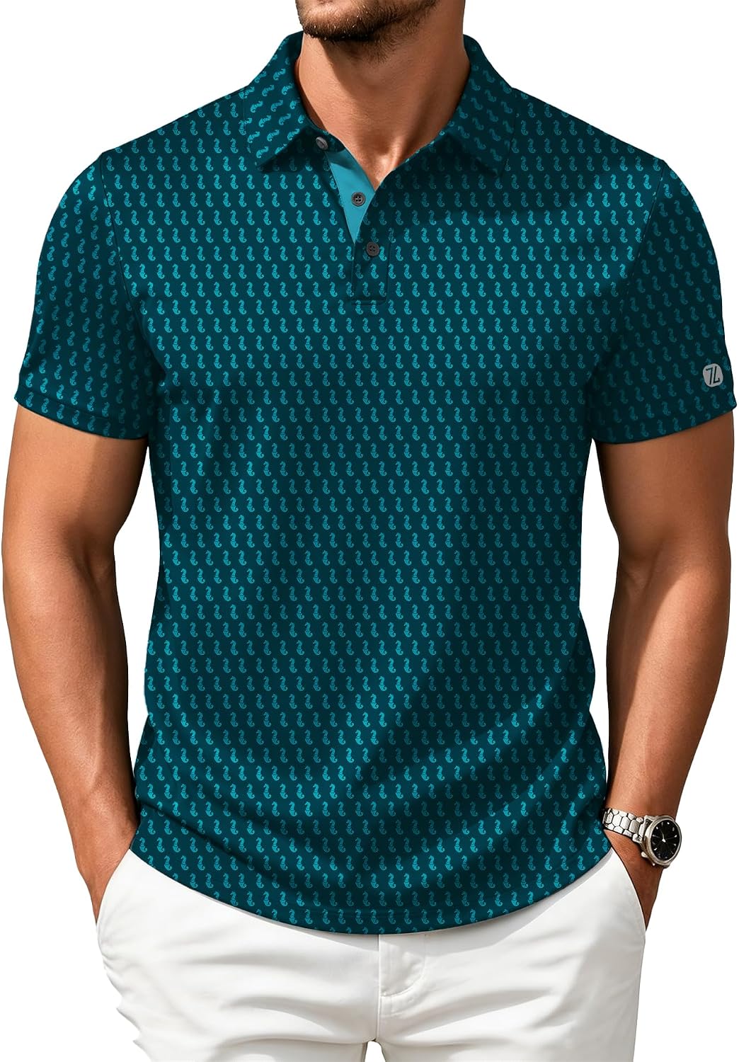 ZITY Mens Golf Shirts Short