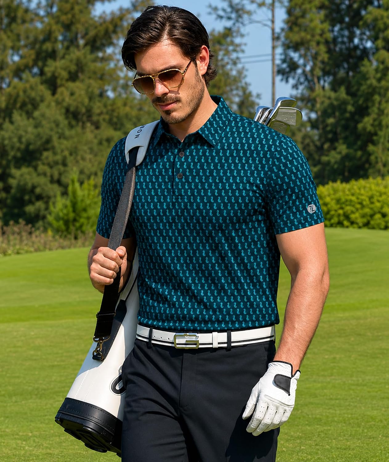 ZITY Mens Golf Shirts Short