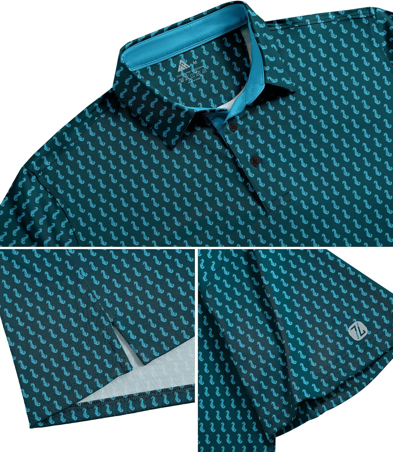 ZITY Mens Golf Shirts Short