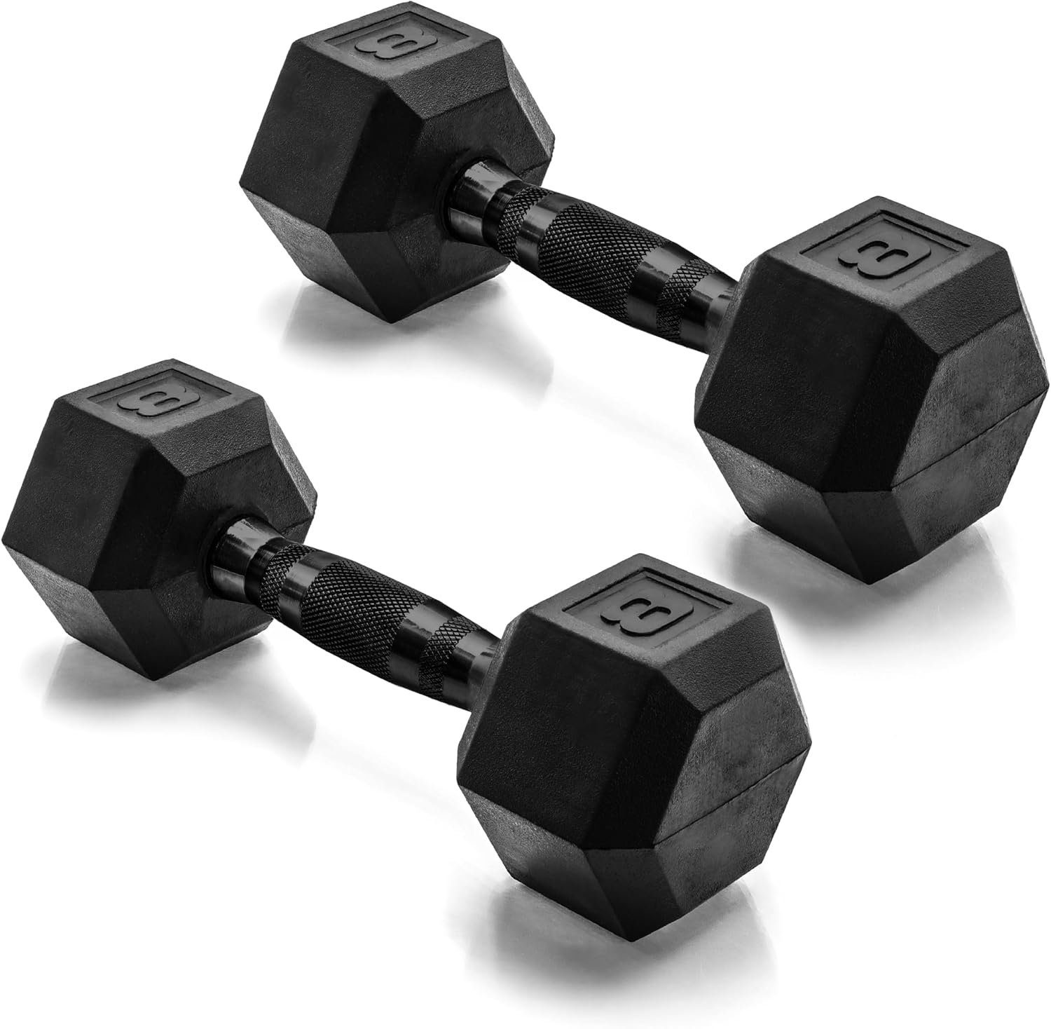 CAP Rubber Coated Dumbbell Weights