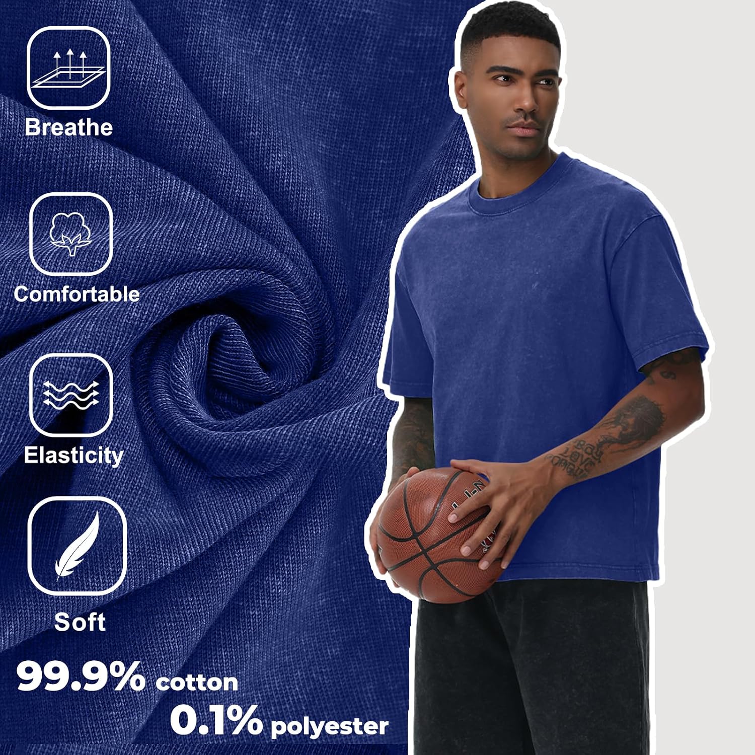 Men's Cotton T-Shirts Oversized Unisex