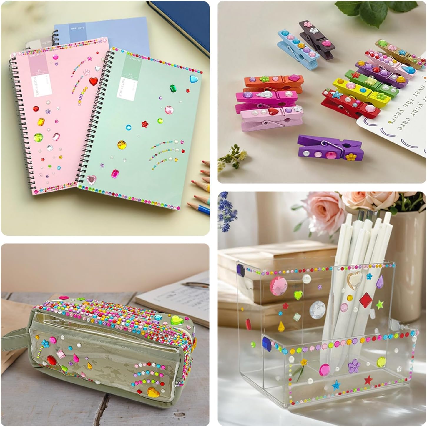 MYDBUYSOME 2774pcs Gem Stickers Jewels
