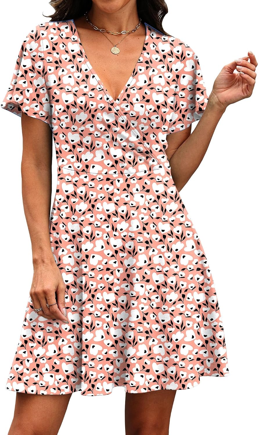 RUMIA Women Casual Dresses Wrap