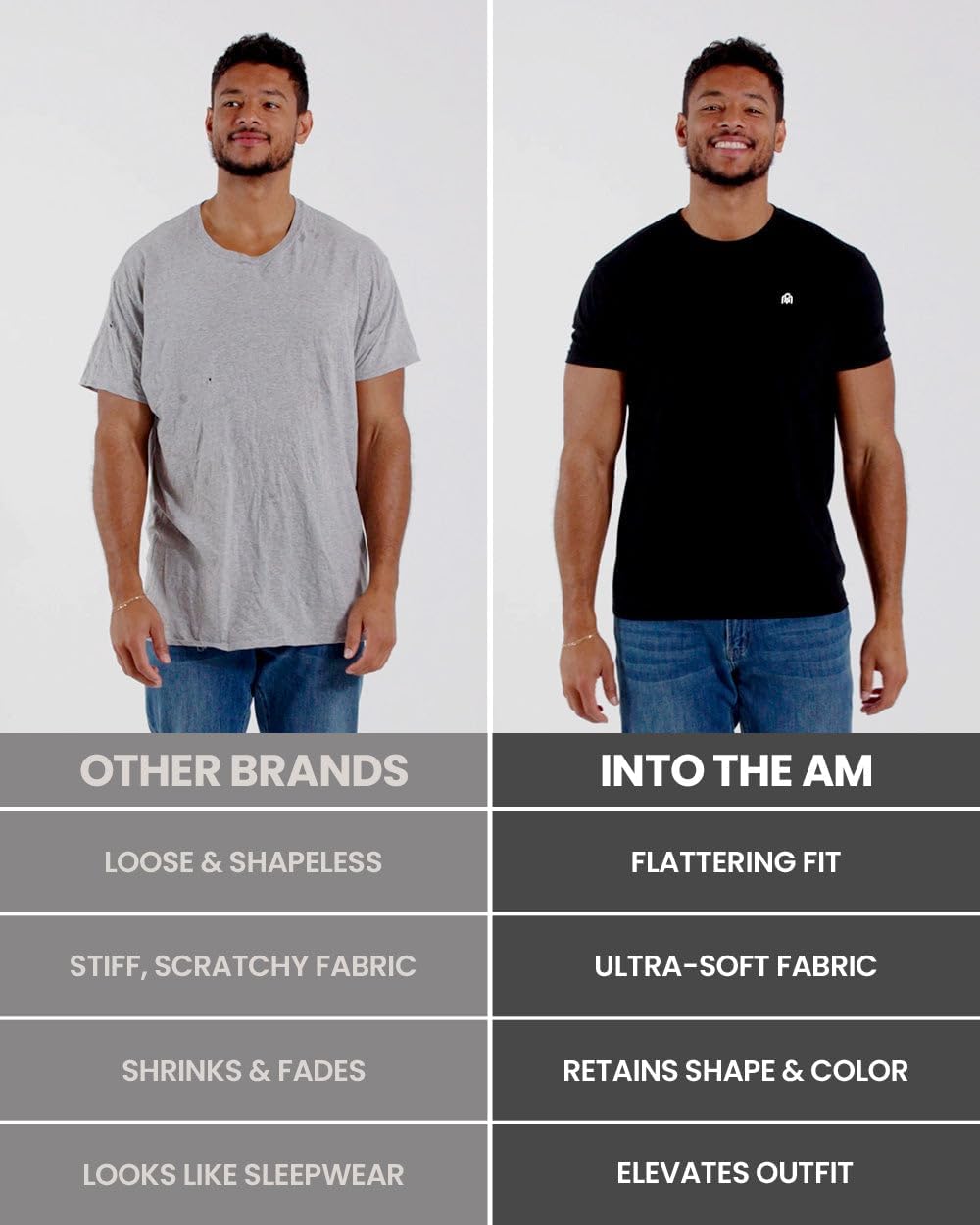 Mens T Shirts Soft Cotton Crew Neck Athletic Fit Casual Tees S-4XL - Image 8