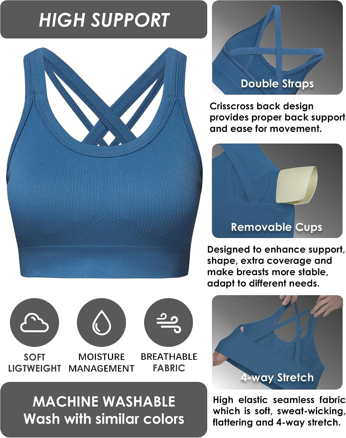 Sports Bras for Women HIigh