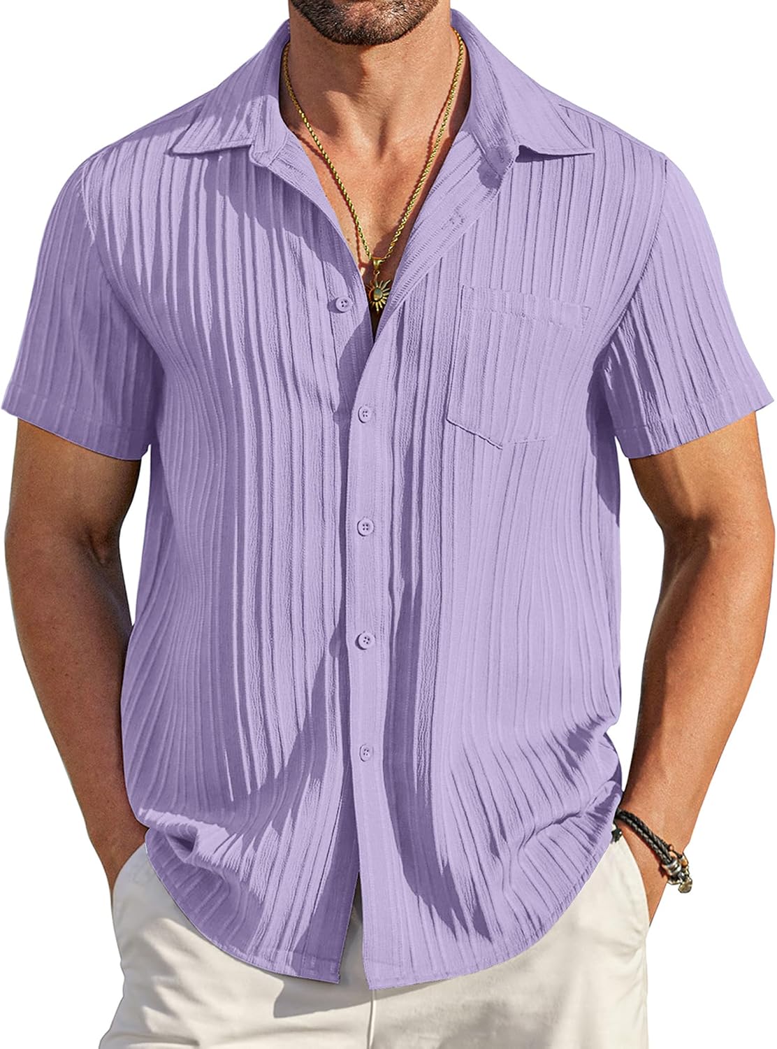 COOFANDY Men's Casual Button Down