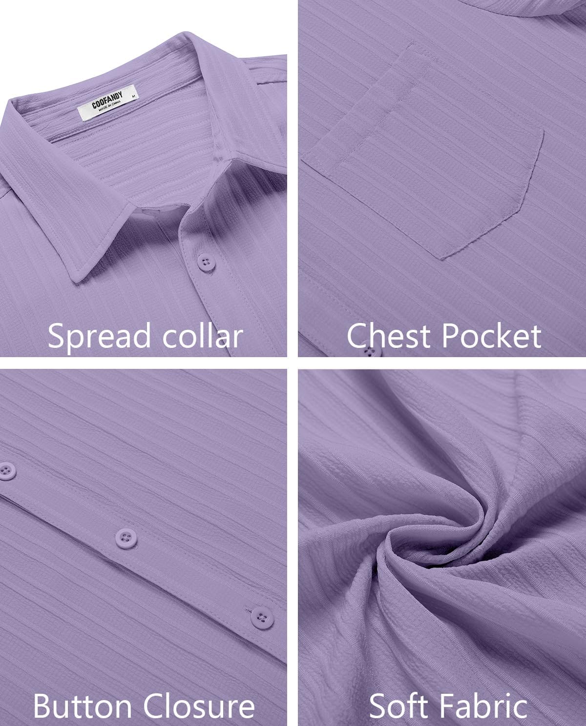 COOFANDY Men's Casual Button Down