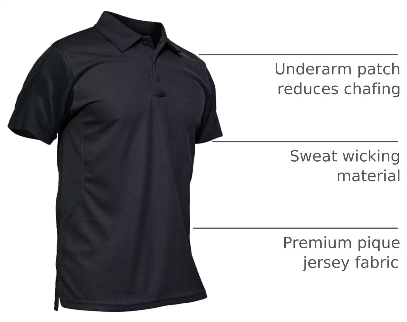 MAGCOMSEN Men's Polo Shirt Quick