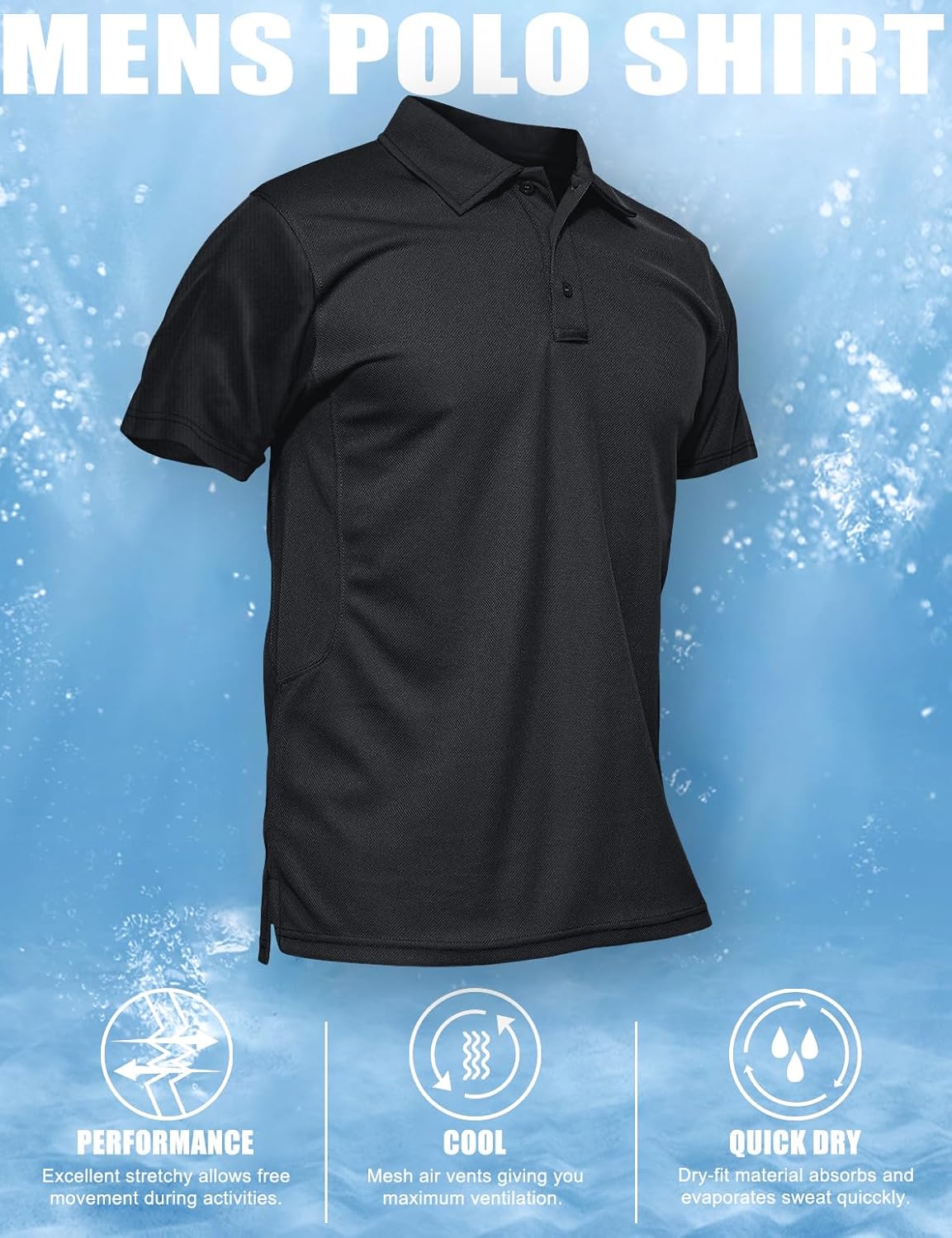 MAGCOMSEN Men's Polo Shirt Quick