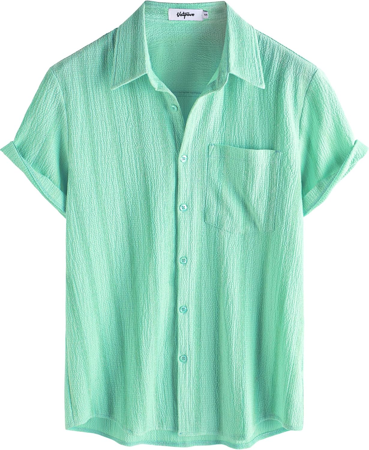 VATPAVE Mens Button Down Short