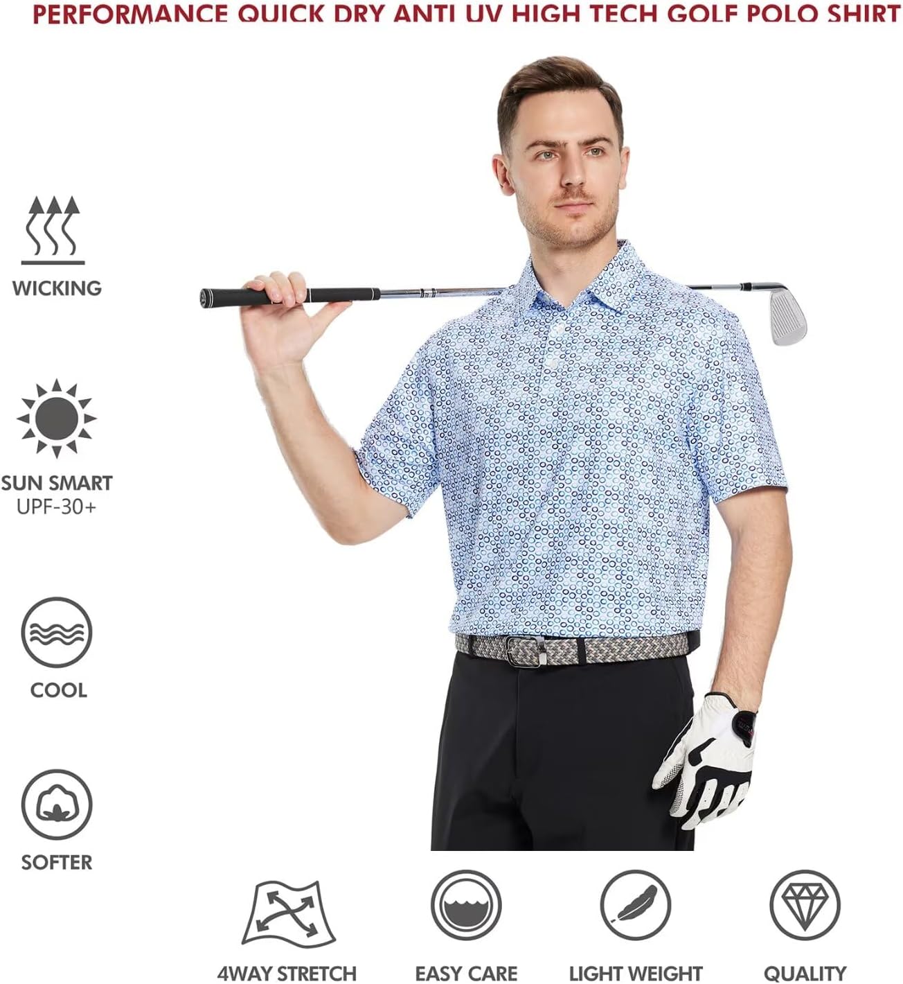 Golf Shirts for Men Dry