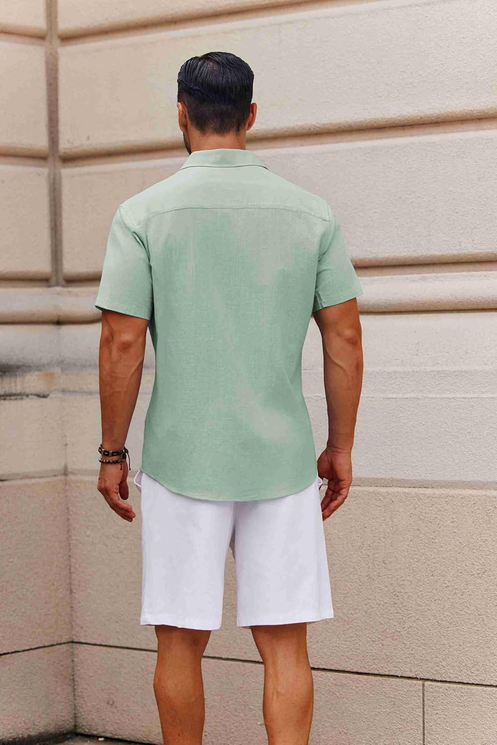 COOFANDY Men's Button Down Short