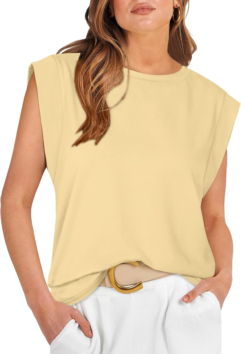 WIHOLL Cap Sleeve Tops