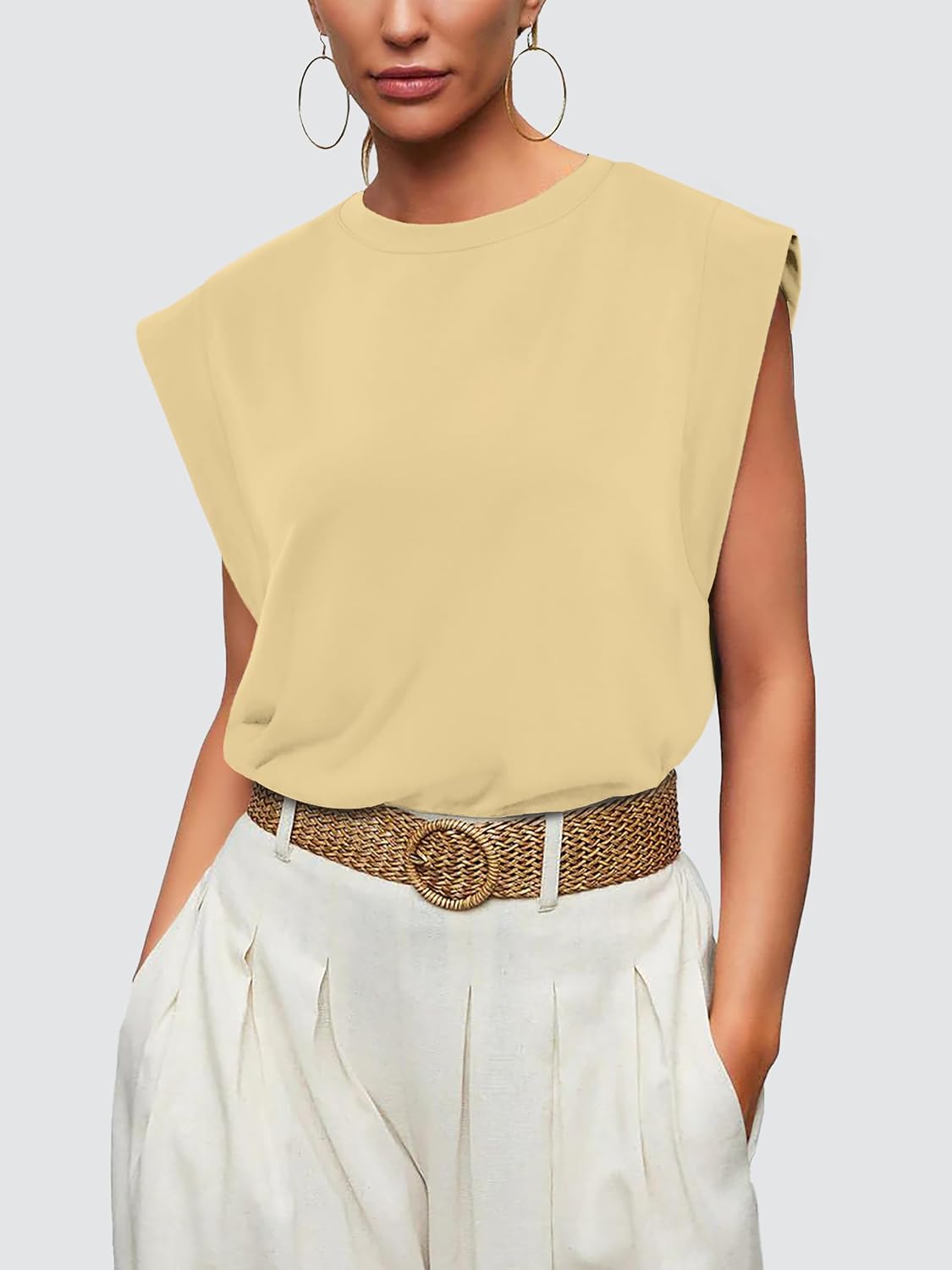 WIHOLL Cap Sleeve Tops
