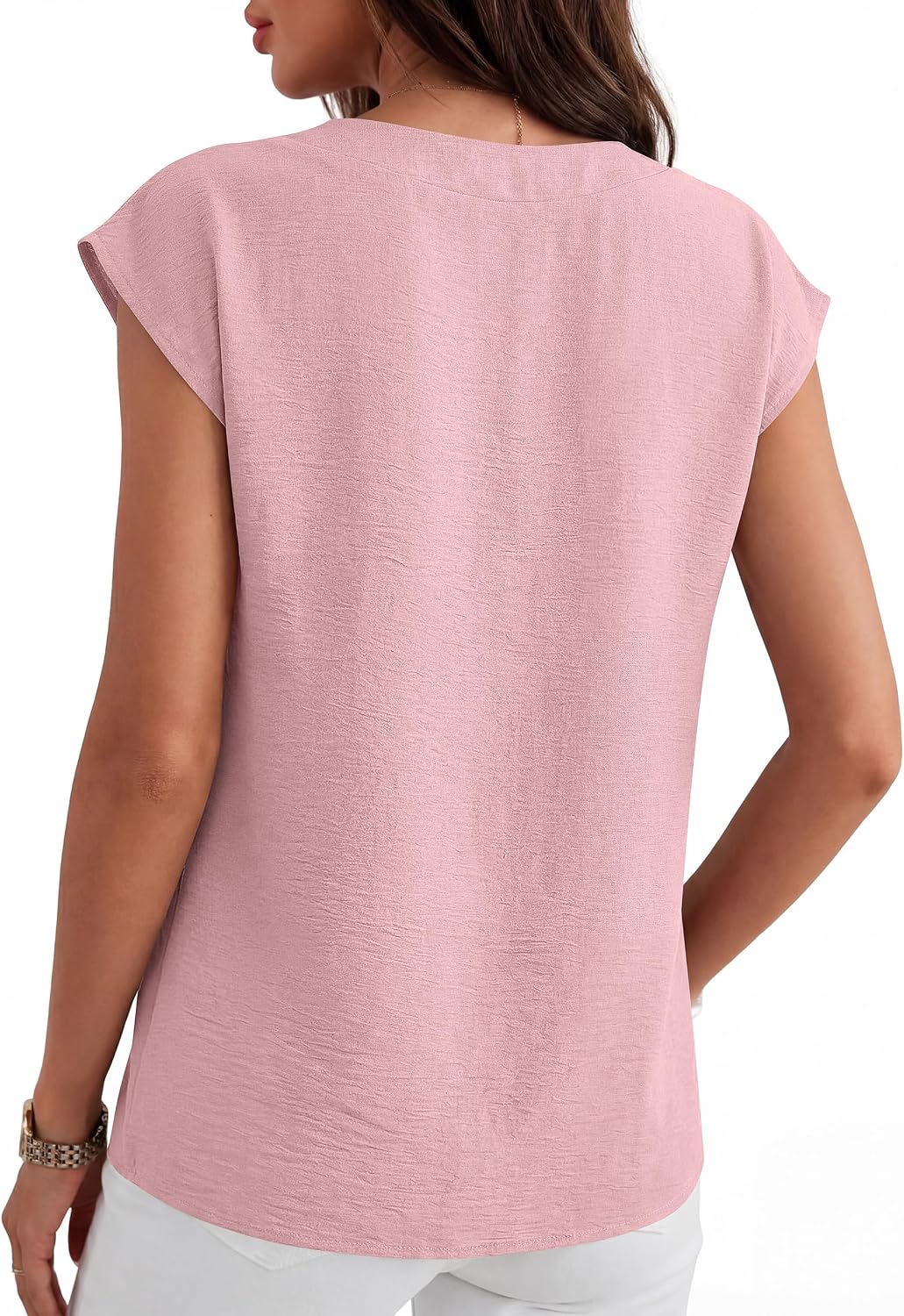 ANRABESS Women Tops Cap Sleeve