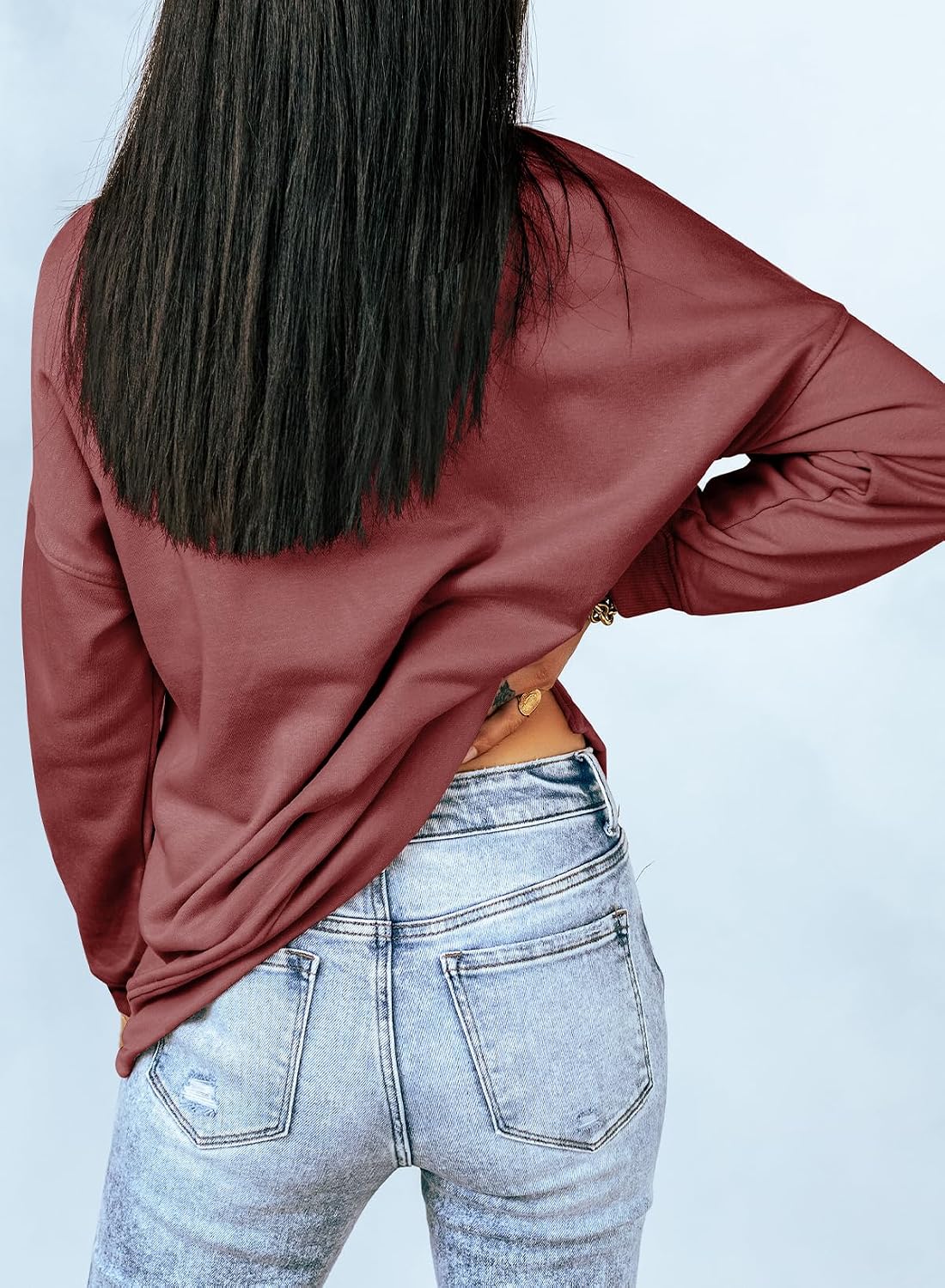 Dokotoo Women's Casual Crew Neck