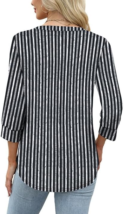 OFEEFAN Womens Tops 3/4 Sleeve