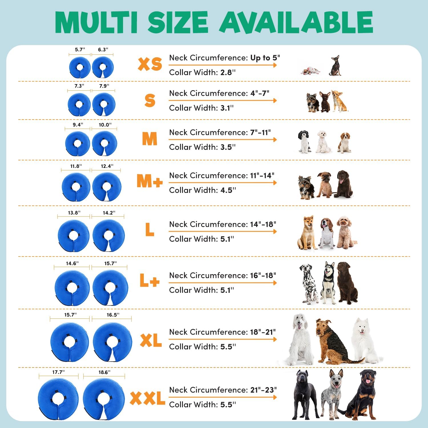BENCMATE Inflatable Dog Cone Collar Alternative After Surgery Small - Image 5