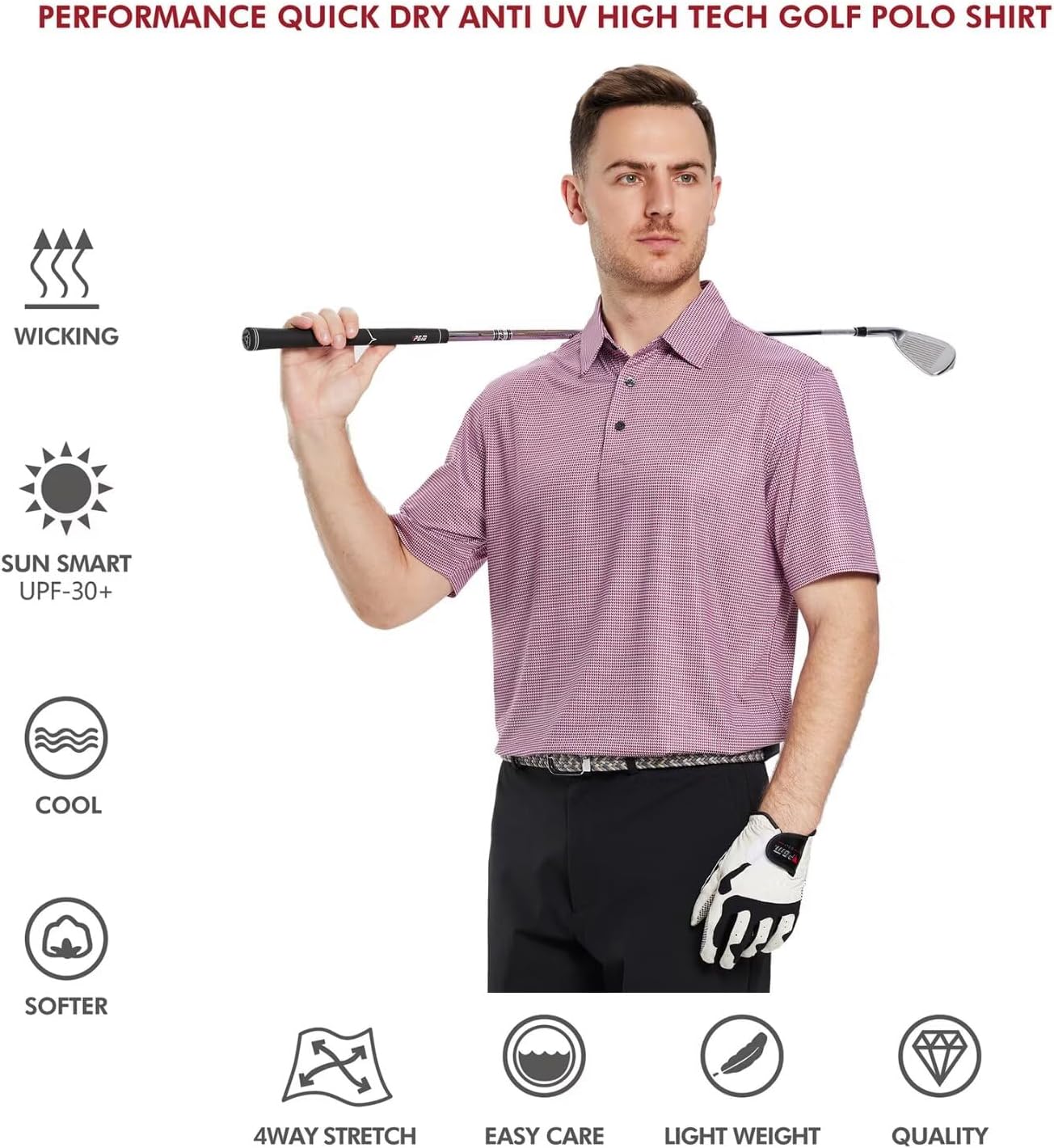 Golf Shirts for Men Dry