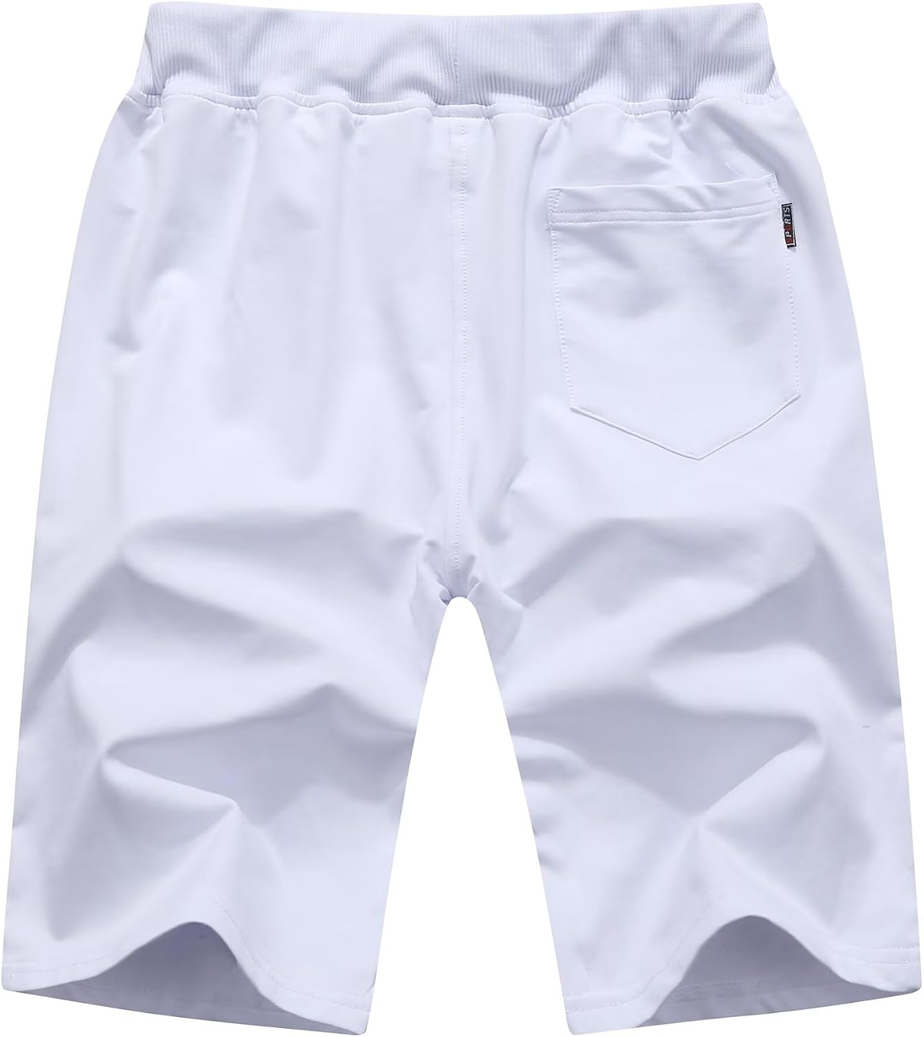 QPNGRP Mens Shorts Casual Drawstring Zipper Pockets Elastic Waist - Image 5