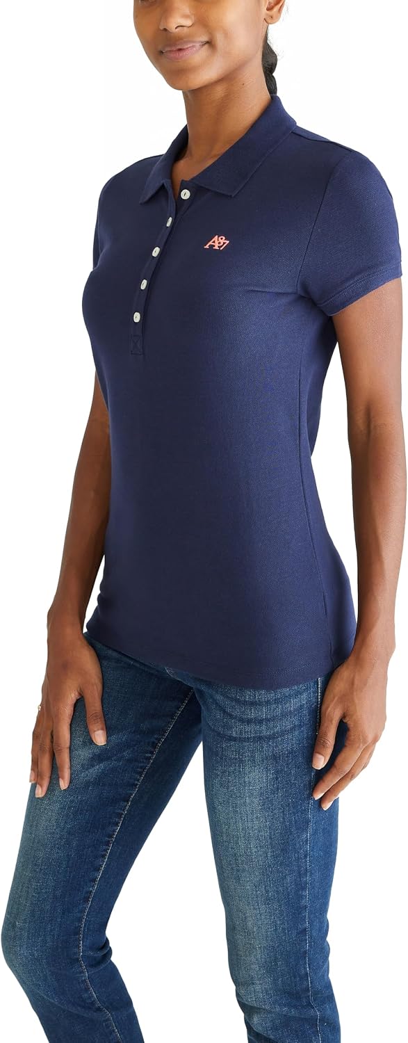 AEROPOSTALE Women's Aero Solid A87 Polo - Image 3