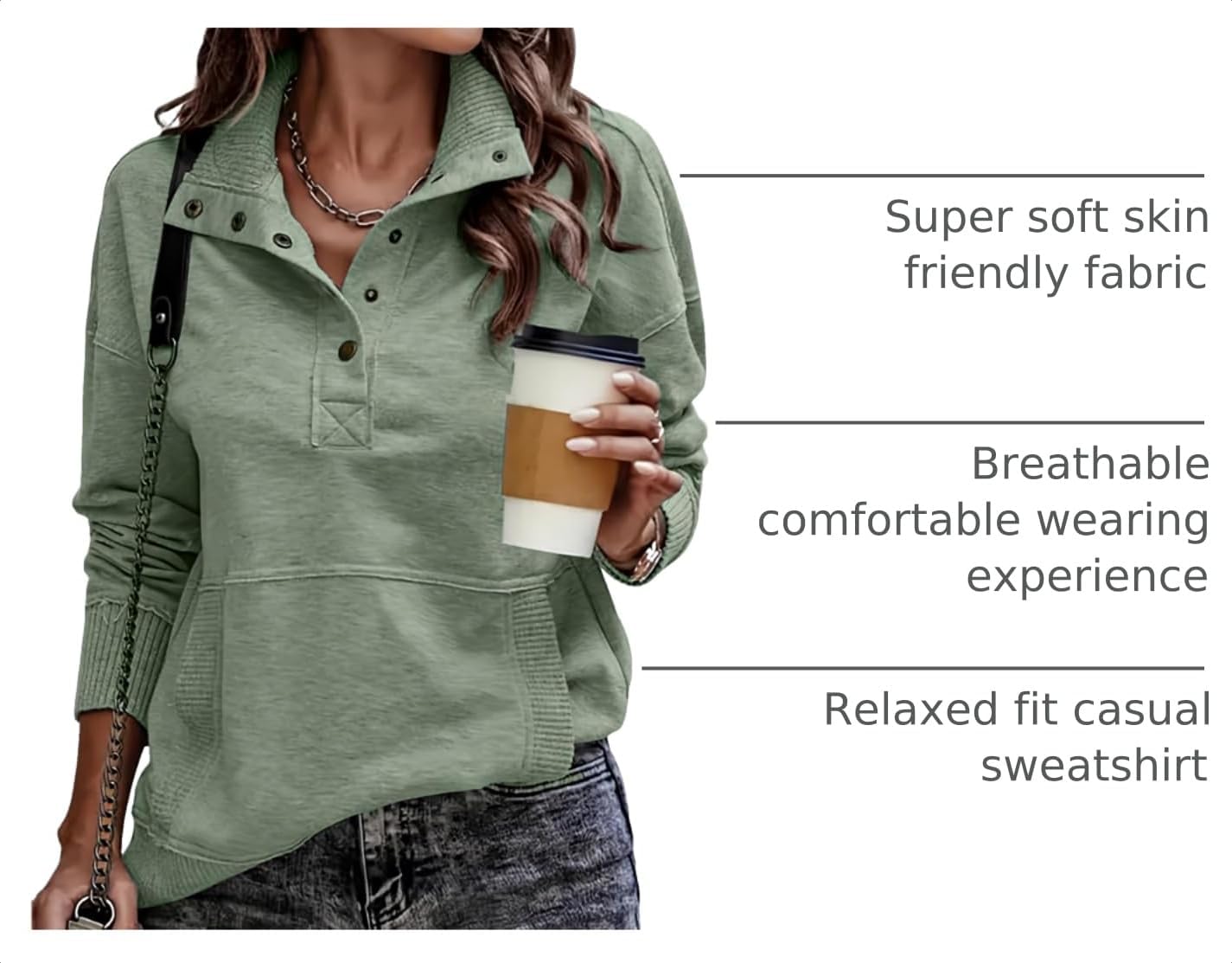 SHEWIN Women's Casual Long Sleeve