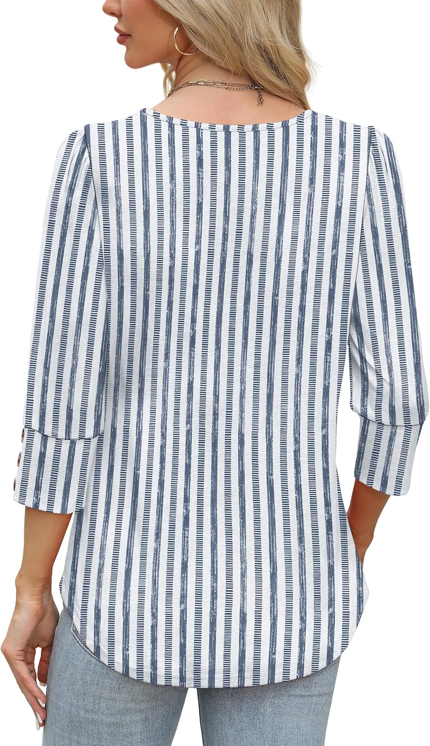 WIHOLL 3/4 Length Sleeve Womens