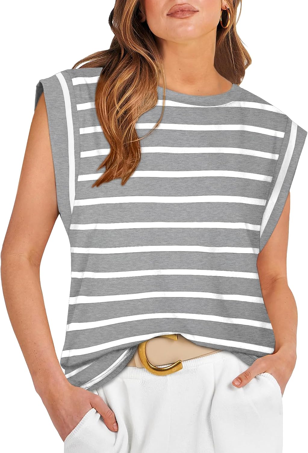 WIHOLL Cap Sleeve Tops