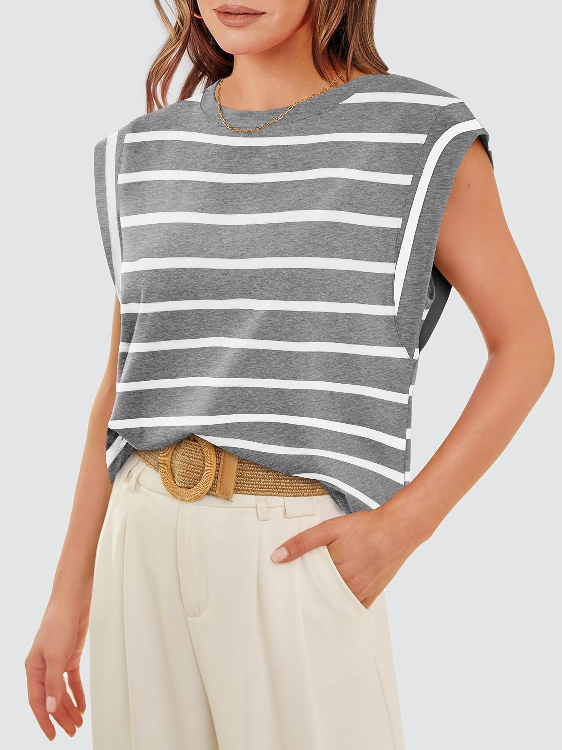 WIHOLL Cap Sleeve Tops