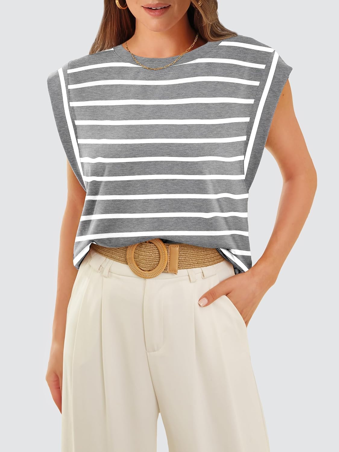 WIHOLL Cap Sleeve Tops