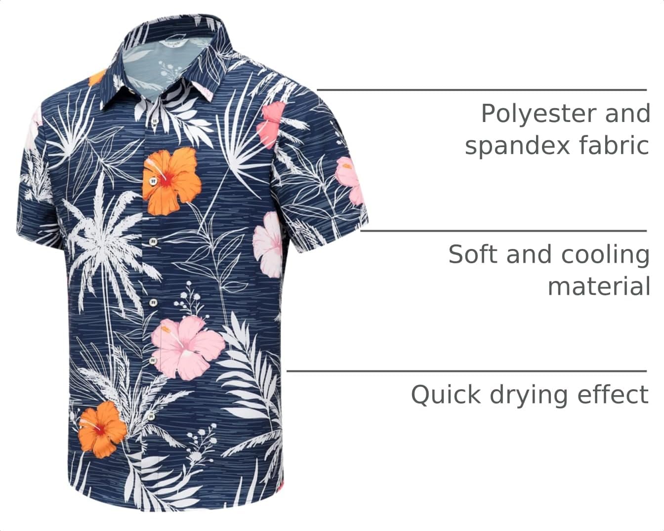 SheLucki Hawaiian Shirt for Men