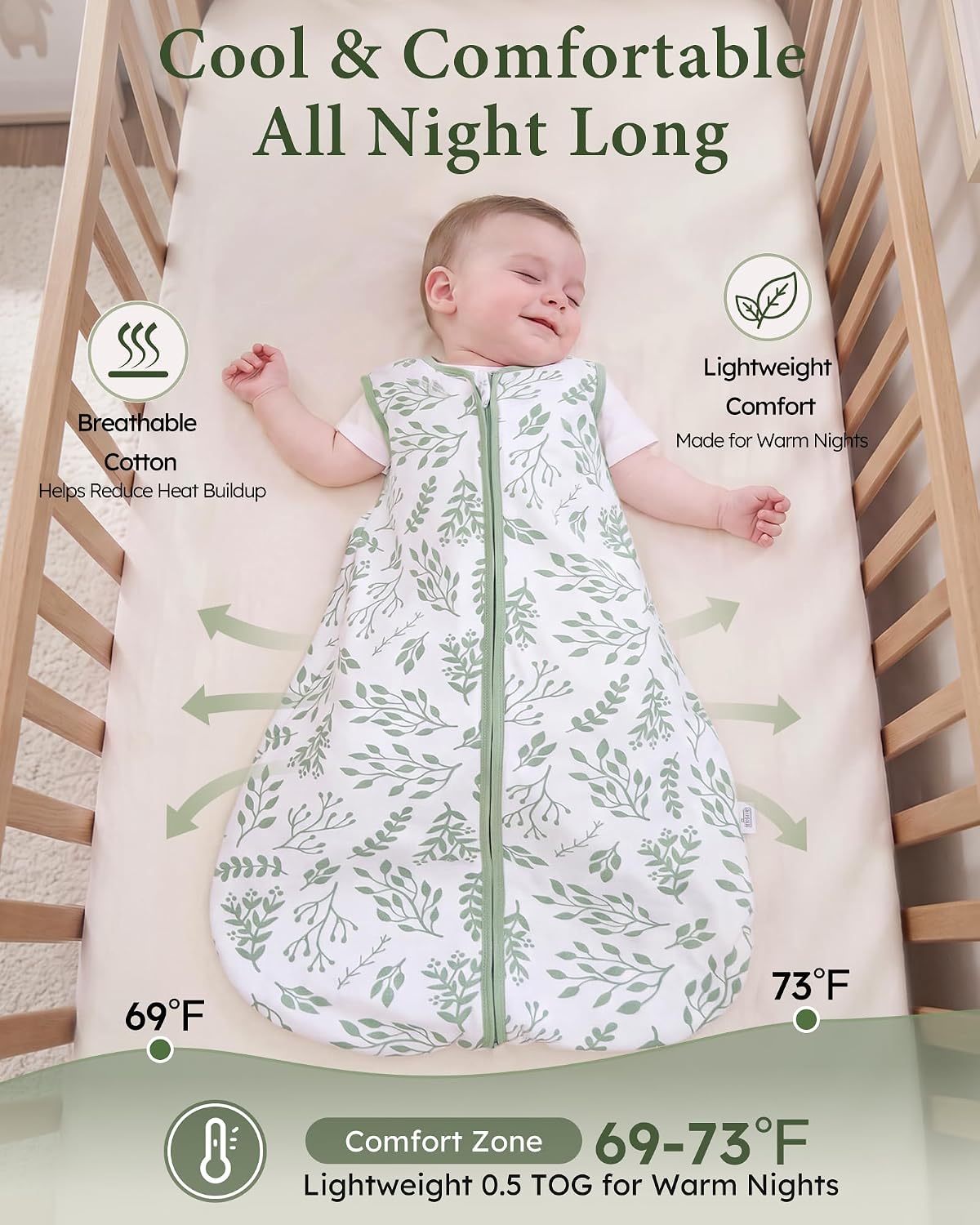 Yoofoss Baby Sleep Sack 0-6