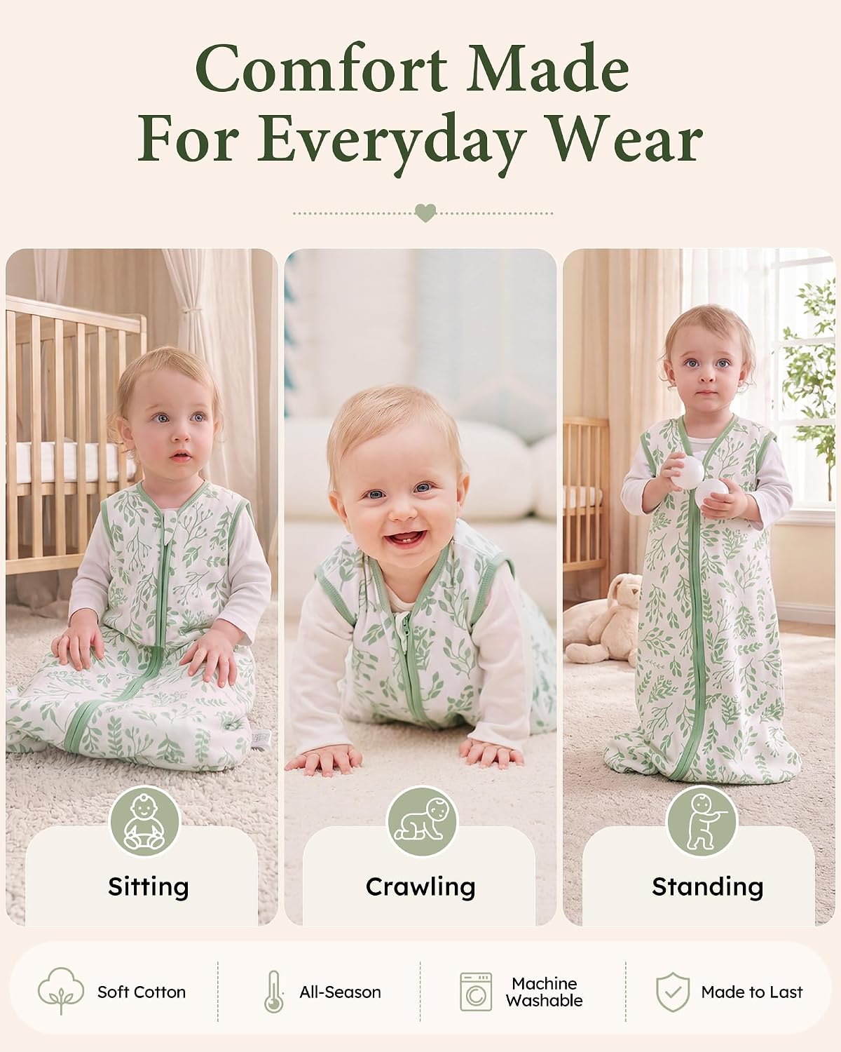 Yoofoss Baby Sleep Sack 0-6