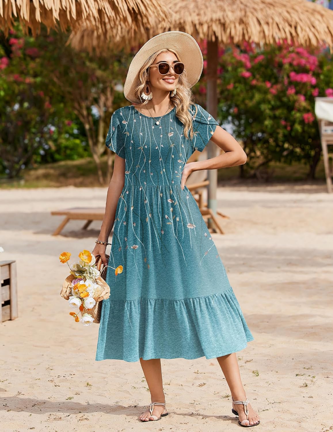 Zeagoo Women Summer Midi
